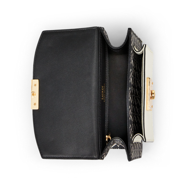 Black/Vanilla Small Logo Beckett Satchel Lauren 4