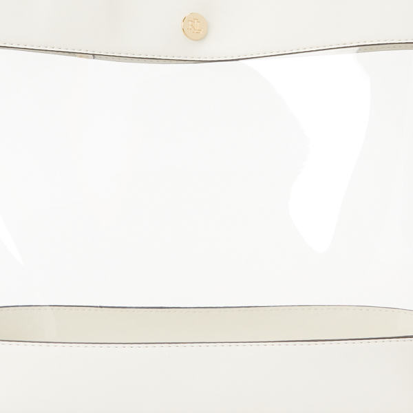 Clear/Vanilla Clear Medium Tote Lauren 5