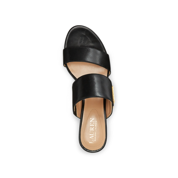 Black Windham Leather Sandal Lauren 5