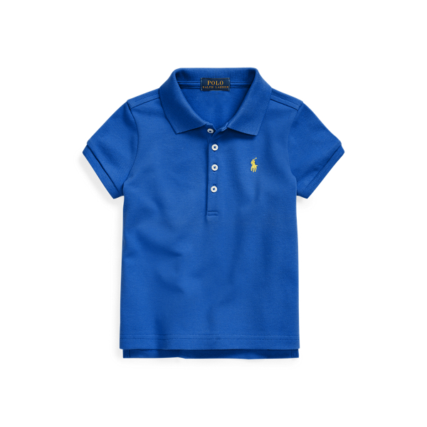 Polo in piqu&eacute; stretch Girls 1.5-6.5 Years in 1