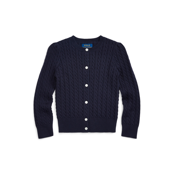 Cable-Knit Cotton Cardigan Girls 1.5-6.5 Years 1