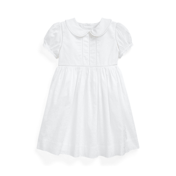 Ladder-Trim Cotton Dress Girls 1.5-6.5 Years 1