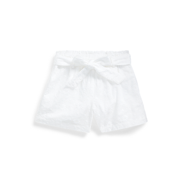 Eyelet Cotton Paperbag Short Girls 1.5-6.5 Years in 1
