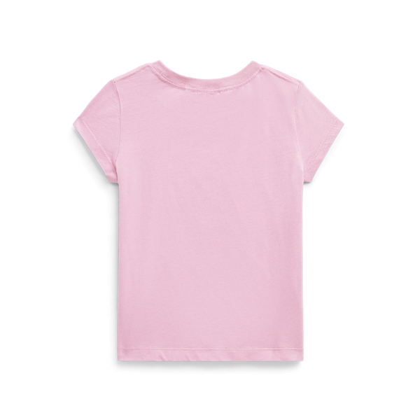 Carmel Pink Polo Cotton Jersey Tee Girls 2-6x 2