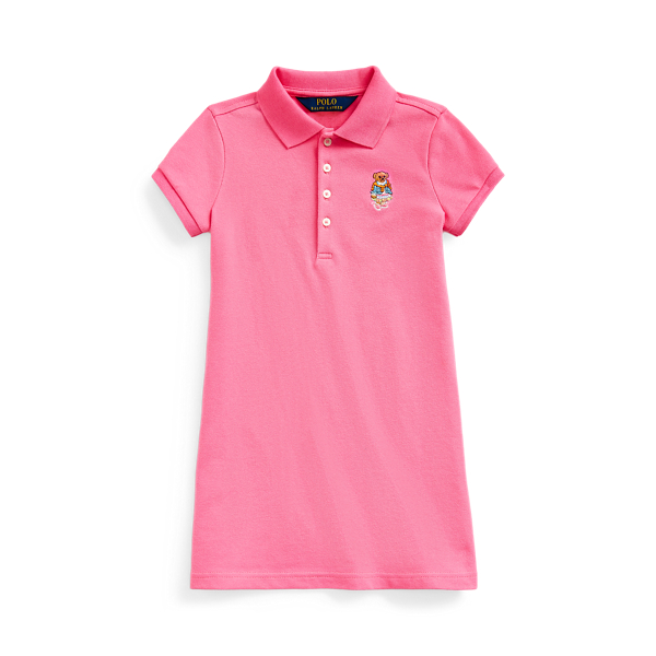 Robe Polo en piqu&eacute; avec Polo Bear Girls 1.5-6.5 Years en 1