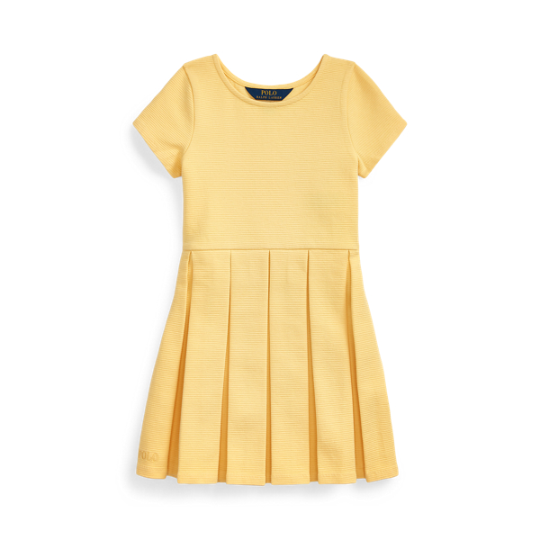 Pleated Ottoman-Rib Dress Girls 1.5-6.5 Years 1