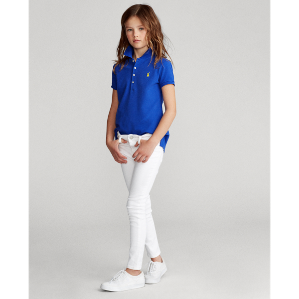Cruise Royal Stretch Mesh Polo Girls 7-16 4