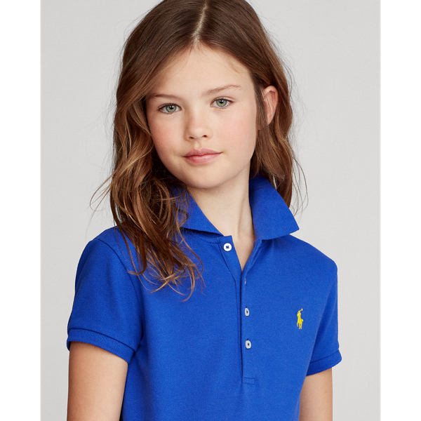Cruise Royal Stretch Mesh Polo Girls 7-16 7