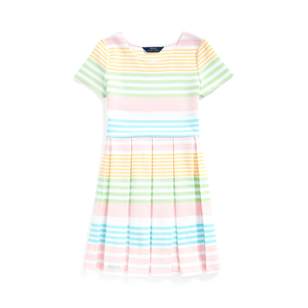 Striped Ottoman-Rib Dress Girls 7-14 Years 1