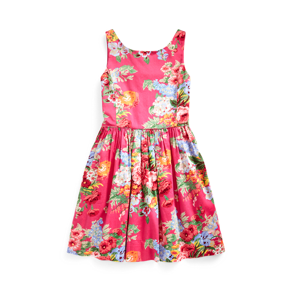 Floral Cotton Sateen Dress Girls 7-14 Years in 1