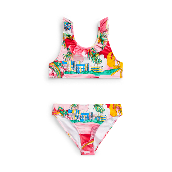 Lobster Two-Piece Swimsuit Girls 7-14 Years 1