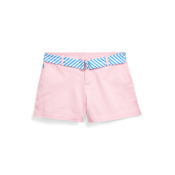 Short en coton chino ceintur&eacute; Girls 7-14 Years en 1