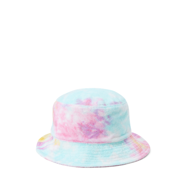 Sombrero de pesca de felpa con tie-dye