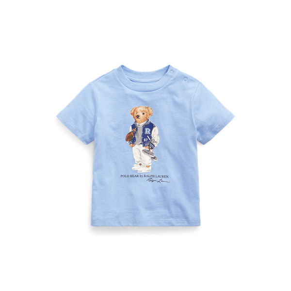 Football Bear Cotton Tee Baby Boy in 1