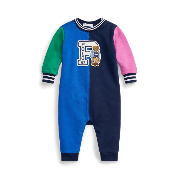 Polo Bear Terry Coverall Baby Boy em 1