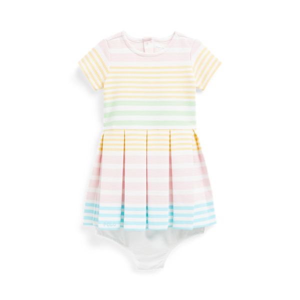 Striped Knit Dress & Bloomer Baby Girl 1