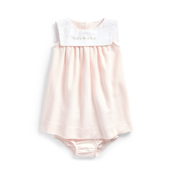 Robe &agrave; plastron et bloomer Baby Girl en 1