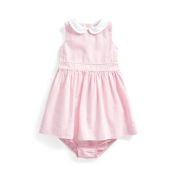 Seersucker Dress & Bloomer Baby Girl 1