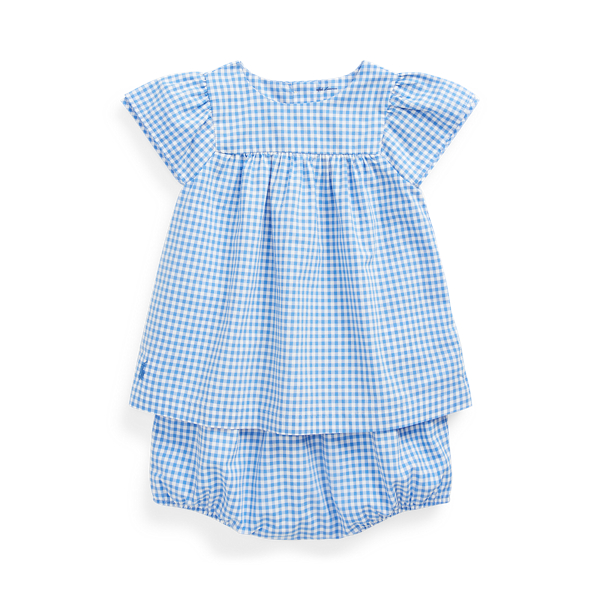 Gingham Top & Bloomer Set Baby Girl 1