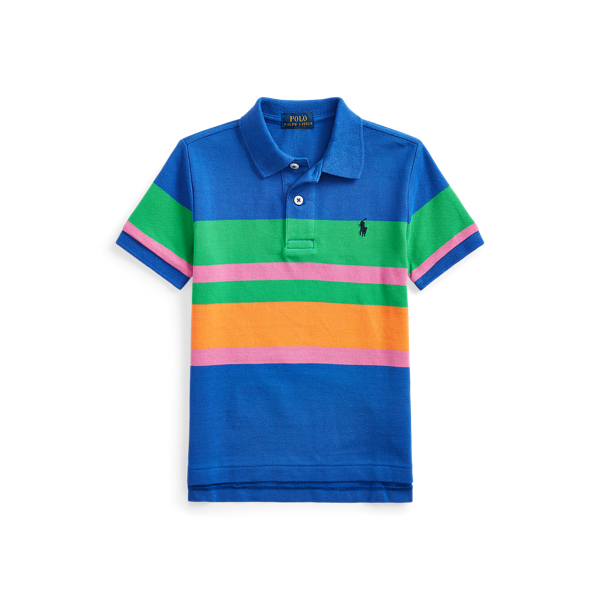 Striped Cotton Mesh Polo Shirt Boys 1.5-6 Years 1