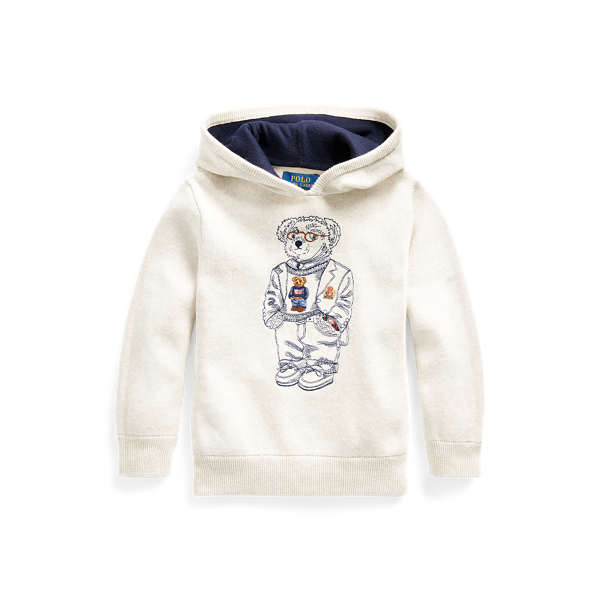 Baumwoll-Kapuzenpullover mit Bear Boys 1.5-6 Years in 1