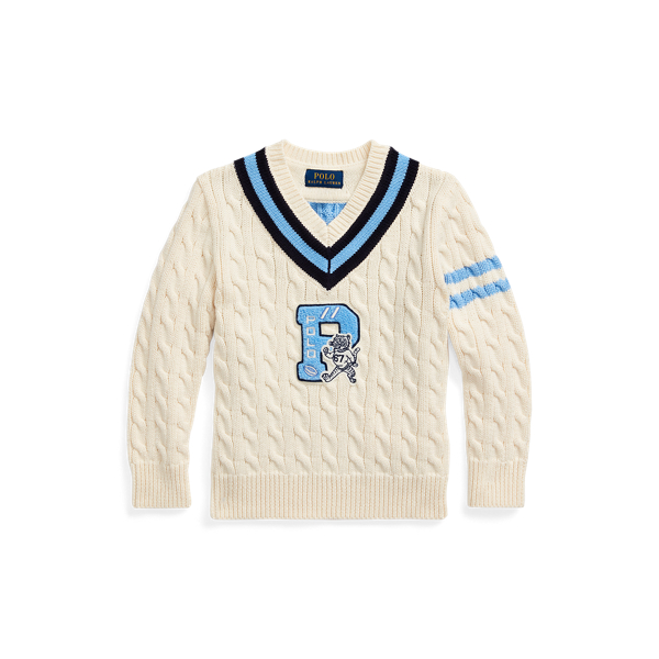 Cotton-Blend Cricket Jumper Boys 1.5-6 Years 1