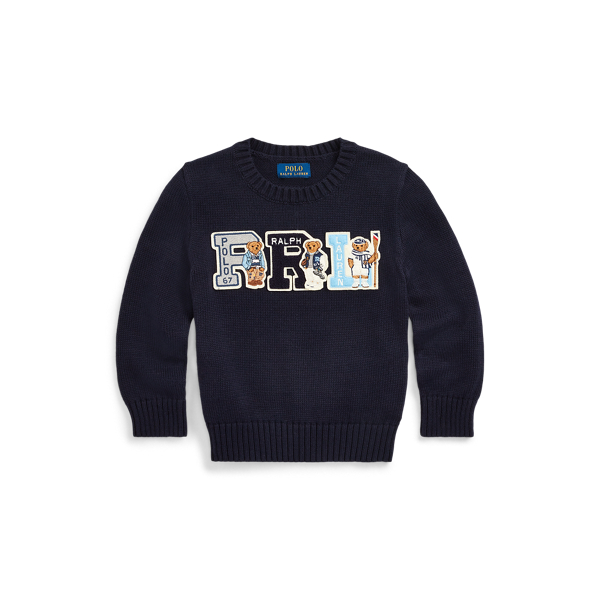 Polo Bear Cotton Jumper Boys 1.5-6 Years 1