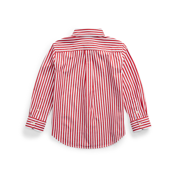 Post Red Striped Cotton Poplin Shirt Boys 1.5-6 Years 2