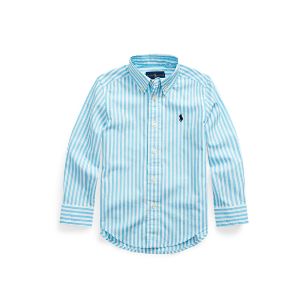 Gestreiftes Popelinehemd aus Baumwolle Boys 1.5-6 Years in 1