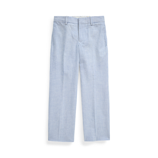 Cotton Seersucker Suit Trouser