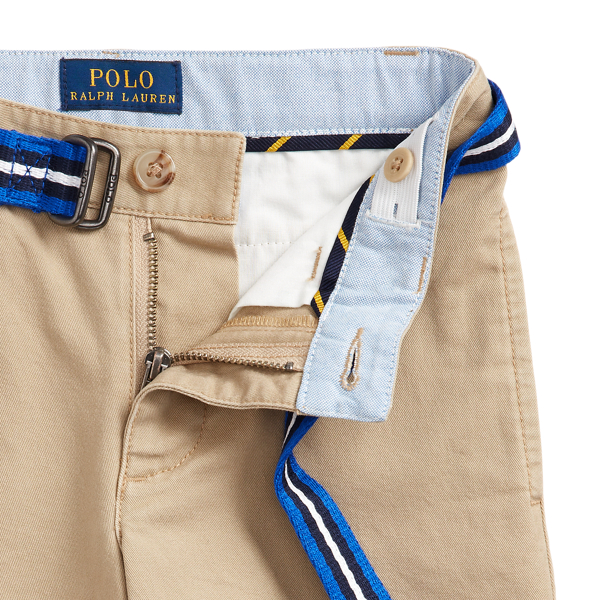 Classic Khaki Slim Fit Belted Chino Short Boys 2-7 3