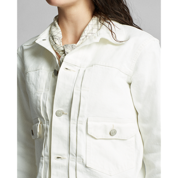 Kyla Wash Stretch Selvedge Denim Jacket RRL 5