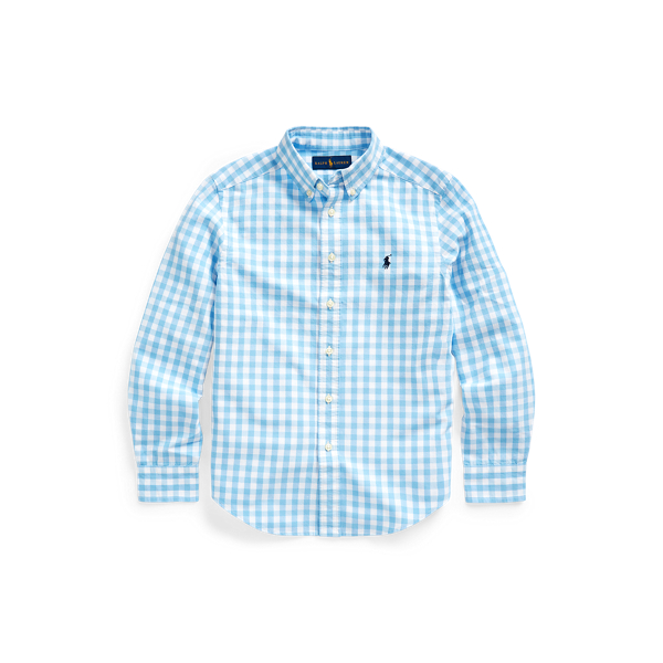 Gingham Cotton-Blend Shirt Boys 6-14 Years 1