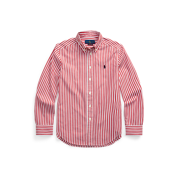 Striped Cotton Poplin Shirt Boys 6-14 Years in 1