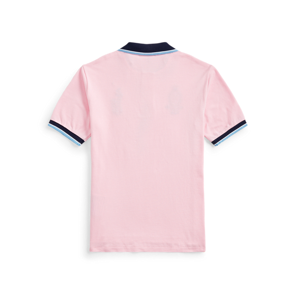 Carmel Pink Big Pony Crest Cotton Polo Boys 8-20 2