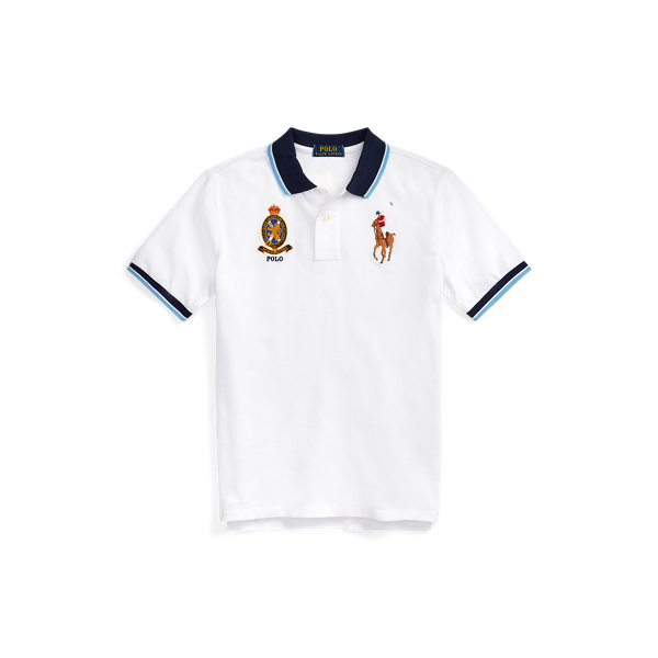 Big Pony Crest Cotton Polo Boys 6-14 Years in 1