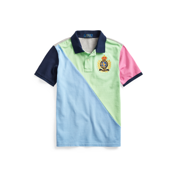 Polo aus Baumwolle mit Wappen und Big Pony