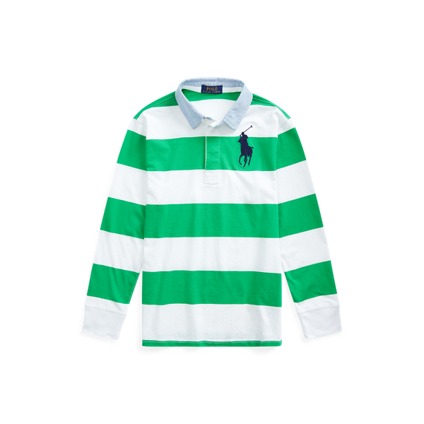 Big Pony Striped Cotton Rugby Boys 6-14 Years 1