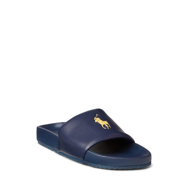 Newport Navy/Gold Pp Cayson Big Pony Slide Polo Ralph Lauren 2
