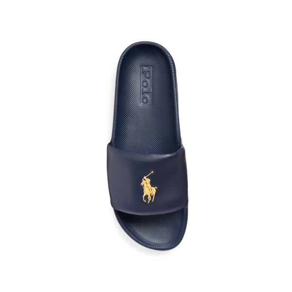 Newport Navy/Gold Pp Cayson Big Pony Slide Polo Ralph Lauren 4