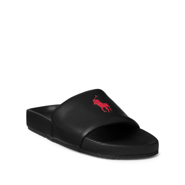 Black/Red Pp Cayson Big Pony Slide Polo Ralph Lauren 2