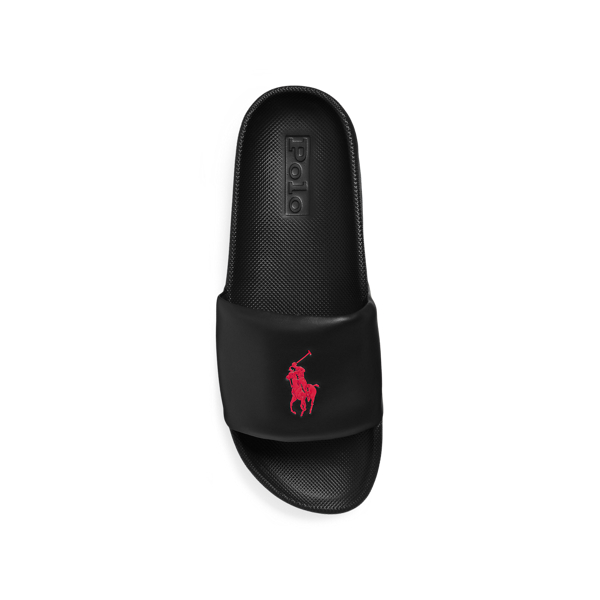 Black/Red Pp Cayson Big Pony Slide Polo Ralph Lauren 4