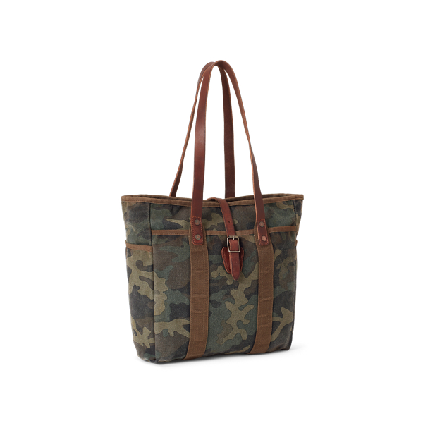 Olive Camouflage Cotton Canvas Tote Polo Ralph Lauren 2