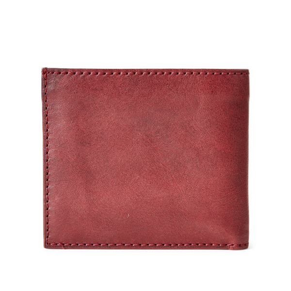 Deep Red Heritage Leather Wallet Polo Ralph Lauren 2