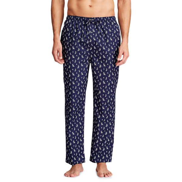 Navy Cotton Jersey Sleep Trouser Polo Ralph Lauren 2