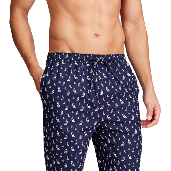 Navy Cotton Jersey Sleep Trouser Polo Ralph Lauren 4