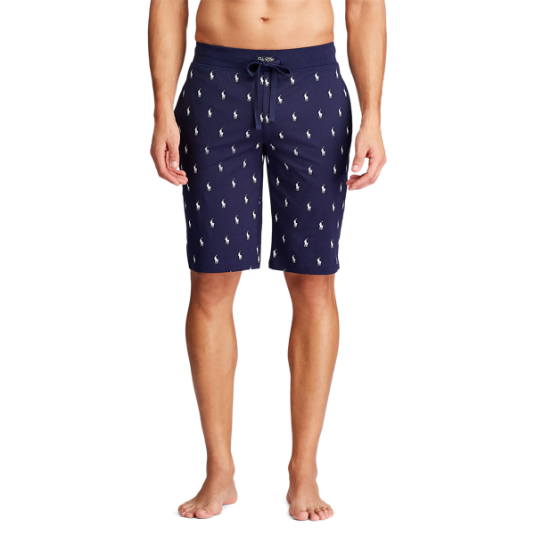 Smal slaapshort van katoenjersey Polo Ralph Lauren in Cruise Navy Aopp 2
