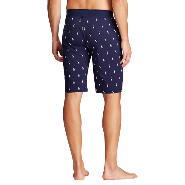 Smal slaapshort van katoenjersey Polo Ralph Lauren in Cruise Navy Aopp 3
