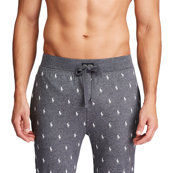 Charcoal Heather Aopp Allover Pony Cotton Jogger Polo Ralph Lauren 4