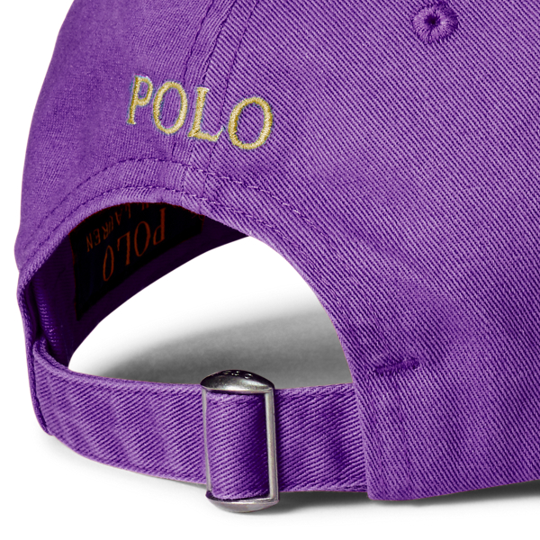 Cabana Purple Cotton Chino Ball Cap Polo Ralph Lauren 3